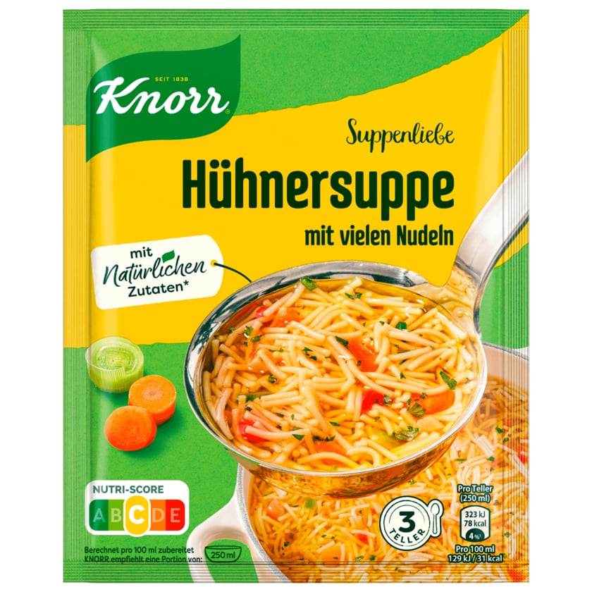 Knorr Suppenliebe Hühner Suppe 3 Teller